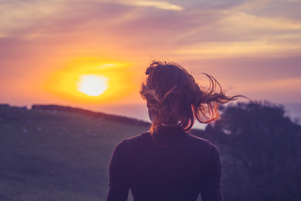 Staring at sunset